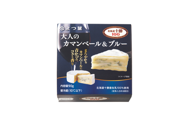Yotsuba 「Hokkaido Tokachi 100」 Camembert & Blue Cheese for Adult 90g