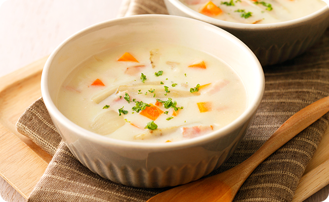 自家製鶏の濃縮クリームスープのレシピ