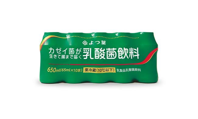 よつ葉カゼイ菌が生きて腸まで届く<br>乳酸菌飲料<br>（北海道限定販売）