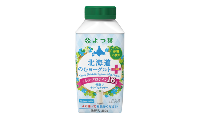 よつ葉北海道のむヨーグルト ミルクプロテイン 砂糖不使用 北海道のおいしさを まっすぐ よつ葉